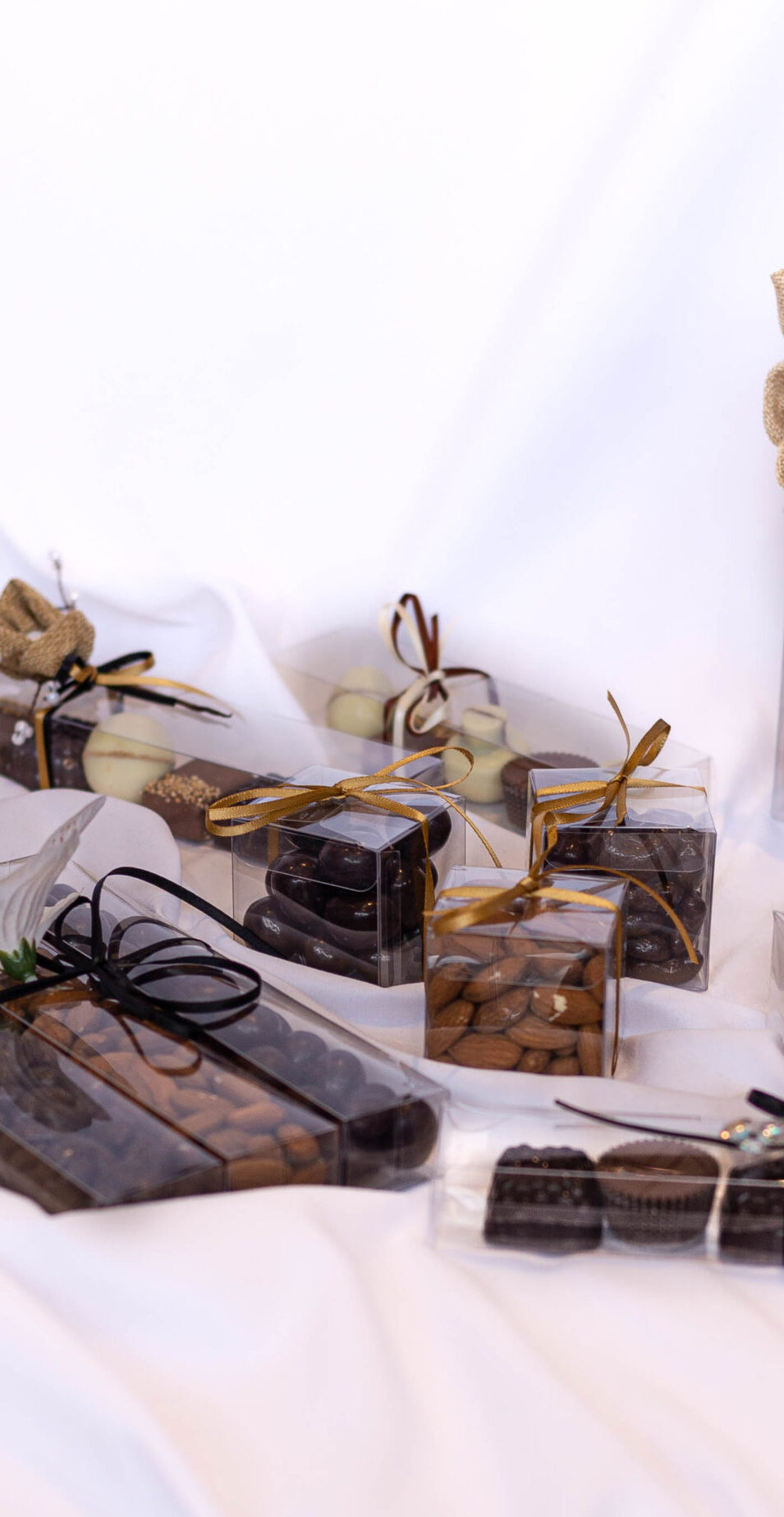 All chocolates are under the Kedassia Hechsher, while the pralines are sourced from Hauser in Belgium, certified under the Hechsher of Machzikei Adas Belgium